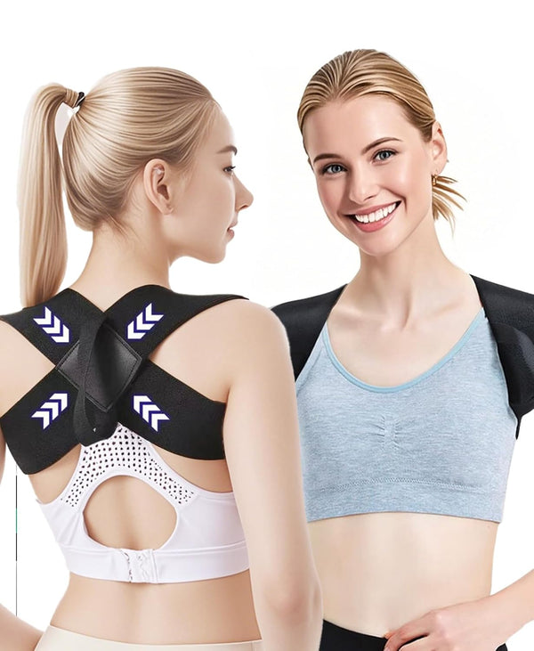 Posture Corrector for Women Men Back Straps for Posture Upper Back Support Pcroviding Pain Relief from Shoulde, Rlumbar and Clavicle-M
