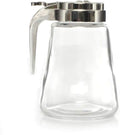 Glass Bottle Syrup Pitcher Honey Maple Syrup Dispenser Retracting Spout 12 oz