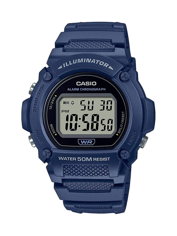 Casio W219H Series | Men’s Digital Watch | 50M WR | LED Illuminator | 100 SEC Chronograph | 1/100 SEC Stopwatch | Daily Alarm | Hourly Time Signal