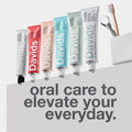 Davids Fluoride Free Toothpaste, Teeth Whitening, Antiplaque, SLS (Sulfate) Free, Promotes Enamel Health, Mouth & Gum Detox, EWG Verified,