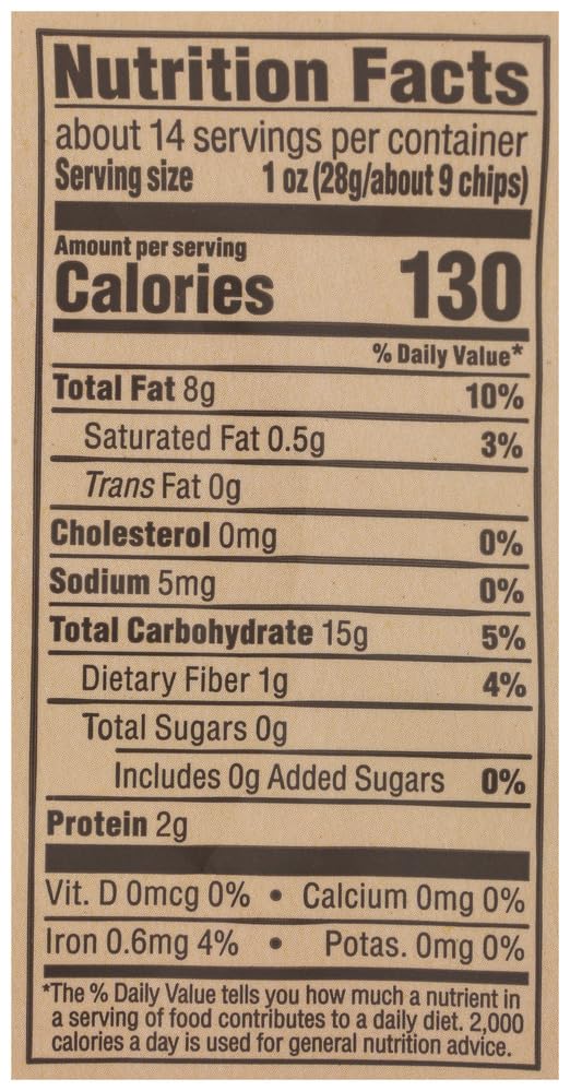 365 by Whole Foods Market, Organic Restaurant Style White Corn Tortilla Chips Unsalted, 14 Ounce Unsalted 14 Ounce (Pack of 1)