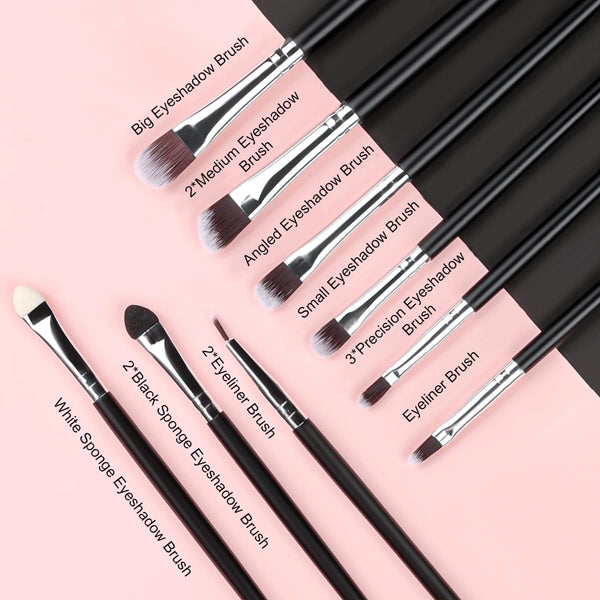 Makeup Brush Set, SOLVE 32 Pieces Professional Makeup Brushes Wooden Handle Cosmetics Brushes Foundation Concealer Powder Face Eye Make up Brushes