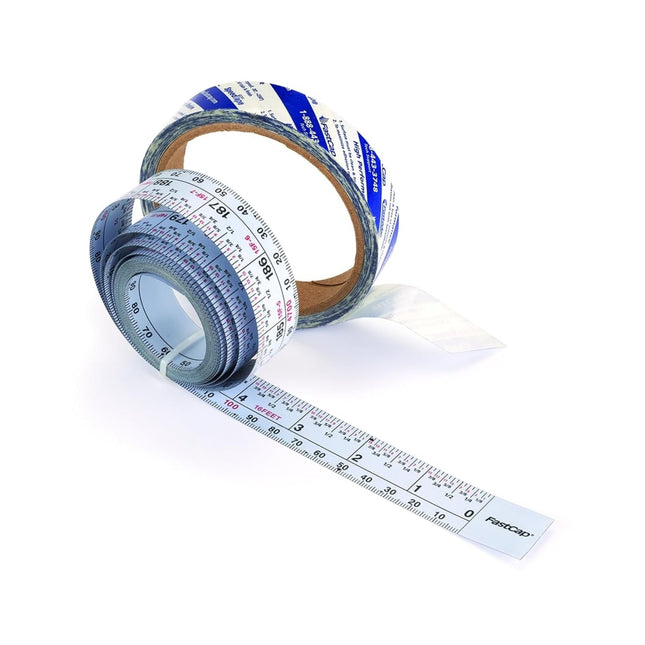 Fastcap Peel & Stick Standard/Metric Measuring Tape - Perfect for Professionals and Home Improvement - Ideal for Layout 