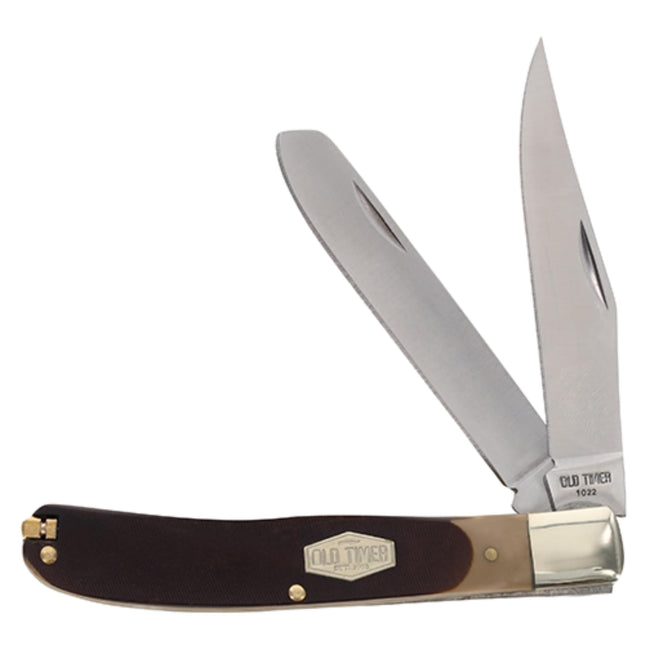 Old Timer 96OT Bearhead Trapper 7.4In Traditional Folding Pocket Knife with 2 Hi