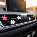 Frienda 6 Pcs Daisy Flower Air Vent Clip Accessories Air Conditioning Outlet Clip Car Air Freshener Dashboard Accessories Charm Car Inter Decor(3