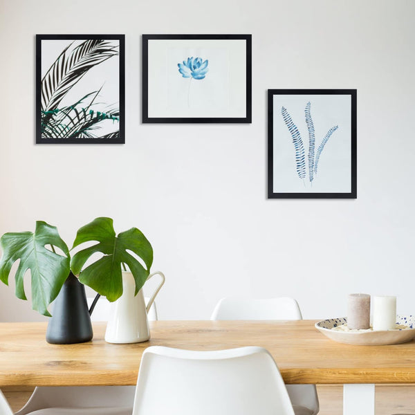 NAOKBOEE 12x14 Picture Frame in Black, Photo Frames with Plexiglass, Horizontal and Vertical Formats for Wall Mounting 12"x14"