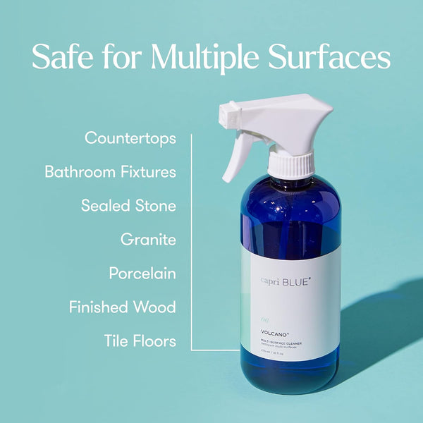 Capri Blue Volcano Multi Surface Cleaner Spray - Multi Purpose Cleaner - Cleaning Spray Safe for Countertops, Granite, & More - Vegan & Cruelty