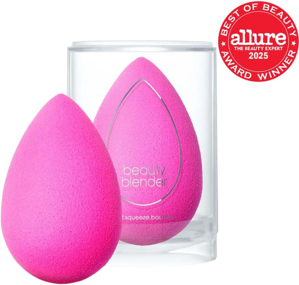 Beautyblender Original Pink Makeup Sponge | Super-Soft Blending Foam for Foundations, Powders and Creams | Reusable & Washable, Vegan &
