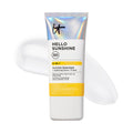 IT Cosmetics Hello Sunshine Hydrating Sunscreen SPF 50 (1.69 fl oz) | 3-in-1 Daily Face Sunscreen + Hydrating Serum + Makeup Primer - No White