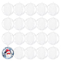 20Pcs Clear Fillable Ornaments Ball, AGM DIY Plastic Christmas Tree Hanging Ornaments Ball, 3.94'' Decoration Art Crafts for New Years Present,