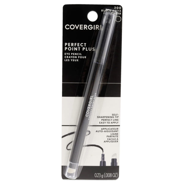 Covergirl Perfect Point plus Eyeliner Pencil, Black Onyx, Long-Lasting, Versatile Black Eyeliner, Soft Smudging Tip, No Sharpening Needed, Pack of 1