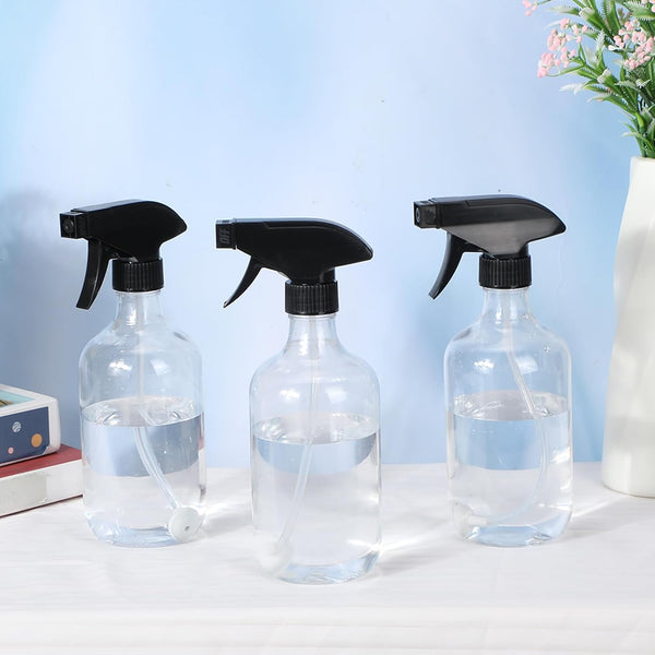 Honeydak 4 Pcs 360° Spray Bottles 16 oz Upside Down Spray Bottles, Plastic Container Is Nice for Plants Cleaning Solutions Durable Nozzle W/fine