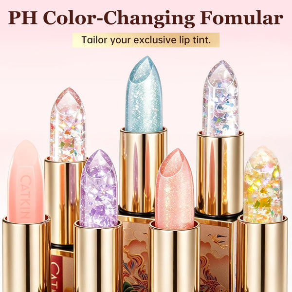 CATKIN Lip Balm Tinted Color Changing Lipstick Ultra Hydrating Lip Moistrurizer Lip Care with Vitamin E Nourishing For Cracked & Dry Lips 0.12 oz