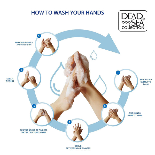 Dead Sea Collection Hand Soap Pump Lavender - Moisturizing Hand Wash Liquid with Dead Sea Minerals and Lavender Oil, Reviving, Calming - Pack of 2