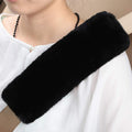 OGLAND Authentic Sheepskin Car Seat Belt Pad,2 Pack Soft Seat Belt Cover for Shoulder Pad Neck Cushion Protector Car Accessories by Genuine