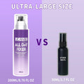 Long Lasting Makeup Setting Spray Kit- 6.76 Fl oz Hydrating Matte Finish Mist Lightweight Face Make up Fixer +Travel Size Spray Bottle+Sponge Puff