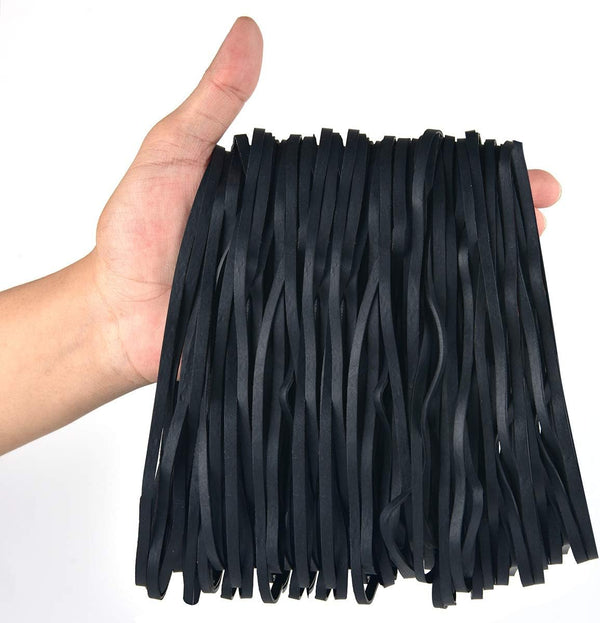 Coopay 120 Pieces Large Rubber Bands Bulk, 8 Inches Heavy Duty Strong Elastic Bands for Office Supply School Home, Securing Trash Can Garbage