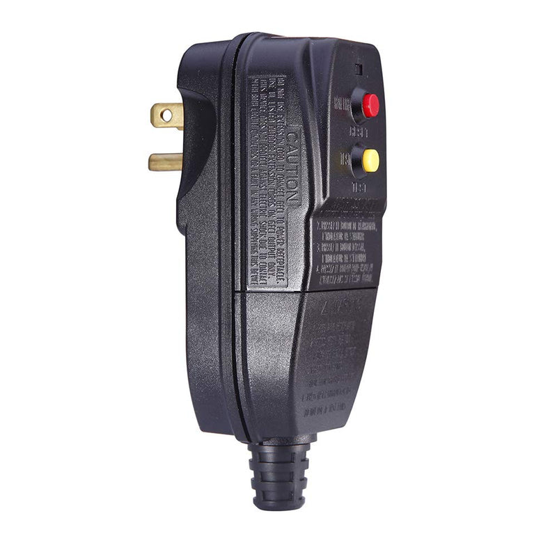Replacement GFCI Plug 15Amp 3 Prong 120V | for Pressure Washer Pool Pump etc., Circuit Breaker, Outdoor Waterproof, Auto-reset