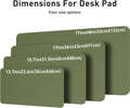 Aothia Desk Protector Mat, Mouse Pad, Non-Slip Waterproof PU Leather Desk Blotter, Laptop, Writing for Office and Home (23.6" x 13.7", Olive