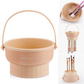 Makeup Brush Cleaner Mat 3 in 1 Silicone Makeup Brush Cleaner Bowl Cosmetic Brushes Cleaning Tool Organizer for Storage and Air Drying?Khkai