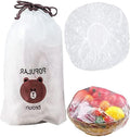 Fresh Keeping Bags Covers - Stretch Plastic Bowl Covers & Reusable Plastic Wrap - Universal Kitchen Wrap - 100Pcs