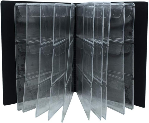 Coin Collection Album 60 Pockets - 4.5x4.5cm/1.8x1.8 inch Coin Holder Book Coin Storage Album Money Penny Pocket for Collectors Black CS0106BK