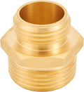 Brass Garden Hose Adapter, 3/4Ã¢ÂÂ GHT Male X 1Ã¢ÂÂ NPT Male Connector,Ght to NPT Adapter Brass Fitting,Brass Garden Hose to Pipe Fittings Connect
