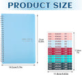 Thboxes A5 Weekly Planner Notebook, 52 Week Undated Journal for Women, Blue Blue Cute