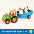 Battat – Farm Toys for Toddlers, Kids – Lights & Sounds Toy Tractor – 7 Pieces Pretend Play Set – Tractor, Trailer, Animals – 18+ Months