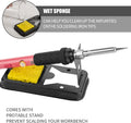 Soldering Iron Kit, 60W Soldering Iron with 5Pc Interchangeable Tips, 10-In-1 Adjustable Temperature Solder Welding Tools, Fast Heating,