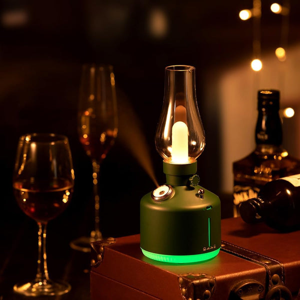 Humidifier with Light, Aromatherapy Essential Oil Diffuser, Desk Lamp(Green)
