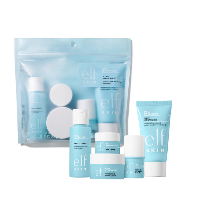 E.L.F. SKIN Holy Hydration! Jet Set Hydration Kit, Travel Friendly Hydrating Ski