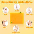 3 Pack Turmeric Soap Bar for Face & Body Cleanser, Organic Turmeric Soap, Smooth Skin and Moisturizing, All Natural Tumeric Soap, Handmade