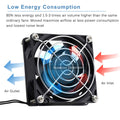 GDSTIME EC AXIAL 8025, Muffin Fan 110V 115V 120V 220V 240V AC 80Mm X 25Mm Small Brushless Cooling Fan with Switch Power Cord for DIY Ventilation