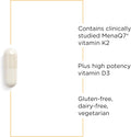 Integrative Therapeutics K2 + D3, Cardiovascular Support*, Bone Support*, Vitamin K2, Vitamin D3, 60 Capsules