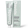 Davids Fluoride Free Toothpaste, Teeth Whitening, Antiplaque, SLS (Sulfate) Free, Promotes Enamel Health, Mouth & Gum Detox, EWG Verified,