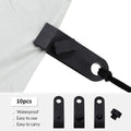 10 Pcs Heavy Duty Tarp Clips Shark Tent Fasteners Clips Holder for Car Covers, Outdoor Camping, Awnings, Swimming Pool Covers Black