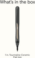 Infiniti PRO CONAIR Tourmaline Ceramic 1-Inch Flat Iron Digital Hair Straightener, 1-Inch Flat Iron to Straighten or Curl, 5 Heat Settings, for