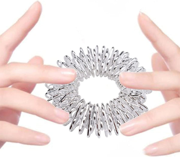 5Pcs Multicolor Finger Massage Rings Prickly Sensory Acupressure Ring, Color Professional Processed，Manual Massage Balls，Exercise One's Fingers