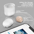 Invisible Earbuds Mini Single Earbuds Tiny Discreet Hidden Earphones for Work, Small Ear Canals In-Ear Wireless with Charging Case for Work