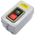 mxuteuk AC 220V/380V Push Button Switch On/Off Start Stop Switch 3 Phase Self Lock Electric Motor Switches Mechanical Equipment Control Station