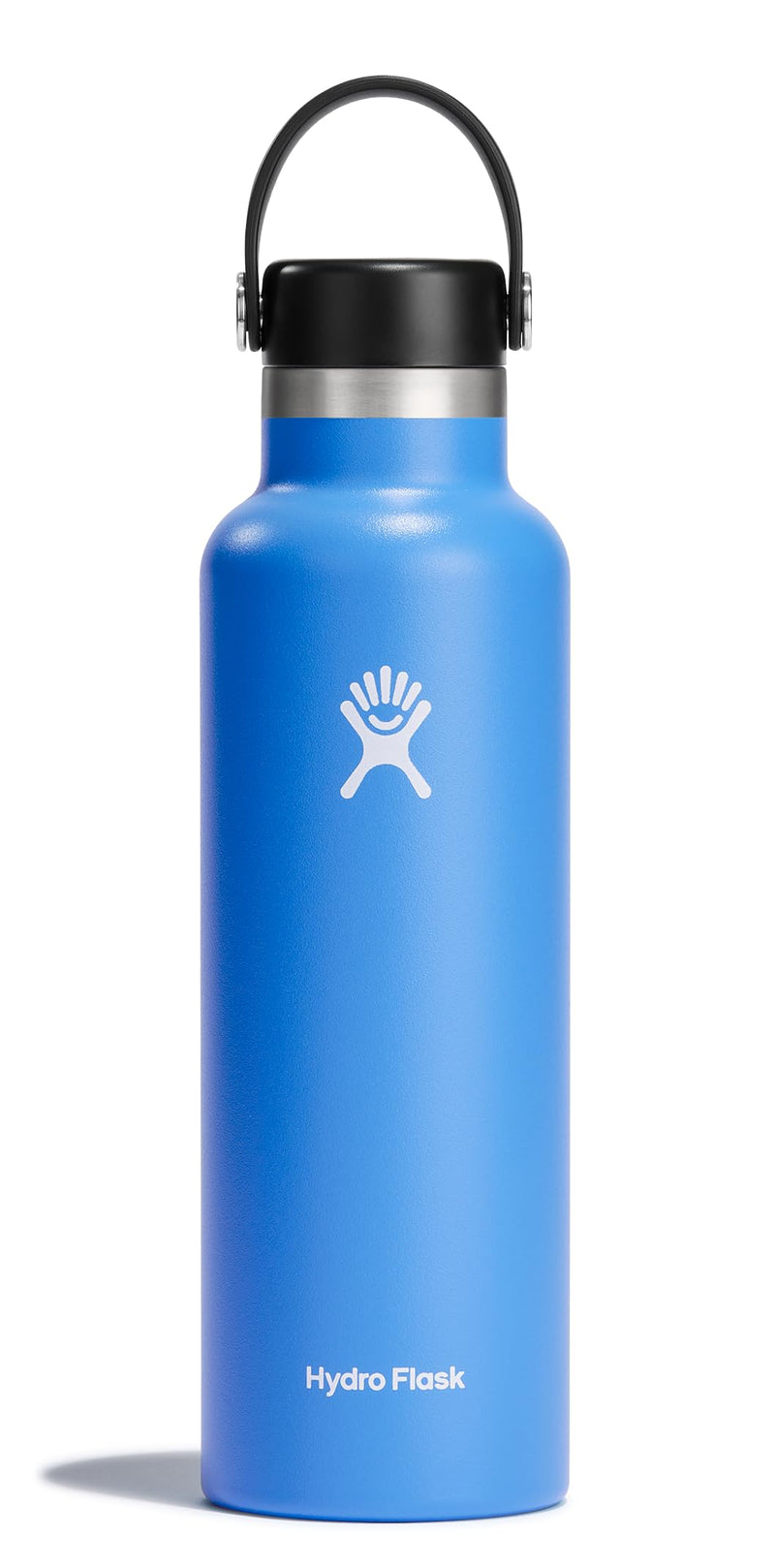 Hydro Flask Stainless Steel Standard Mouth Water Bottle with Flex Cap and Double-Wall Vacuum Insulation