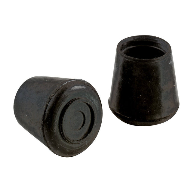 Shepherd Hardware 8763E Leg Tips 1-1/8-Inch inside Diameter Rubber Chair Leg Caps, 24 Pack, Black