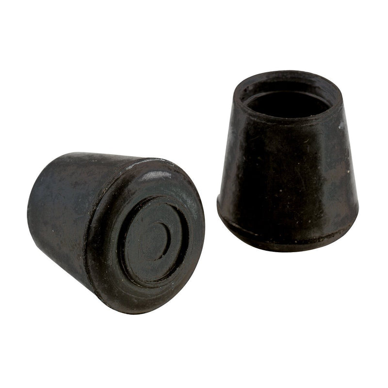 Shepherd Hardware 8763E Leg Tips 1-1/8-Inch inside Diameter Rubber Chair Leg Caps, 24 Pack, Black