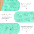 Feet Massage Pad Massager Tool Foot Acupressure Mat Pressure Relief Pad Foot Acupressure Cushion Shiatsu Reflexology Massager (Green)