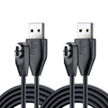 HCHNH Replacement for Shokz Headphones Charging Cable, 2 Pack Charger for Shockz Aftershokz Open Run Headphone, 3.3ft Magnetic USB Cord Black