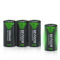 BEVIGOR Rechargeable C Batteries, 5000Mah 1.2V Nimh Precharged C Cell Batteries,Low Self Discharge Recharge up to 1300X Times,4 Pack for