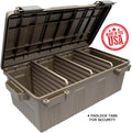 MTM ACDC30 Divided Ammo Crate Box, Made in USA, Lockable Ammo Storage Box