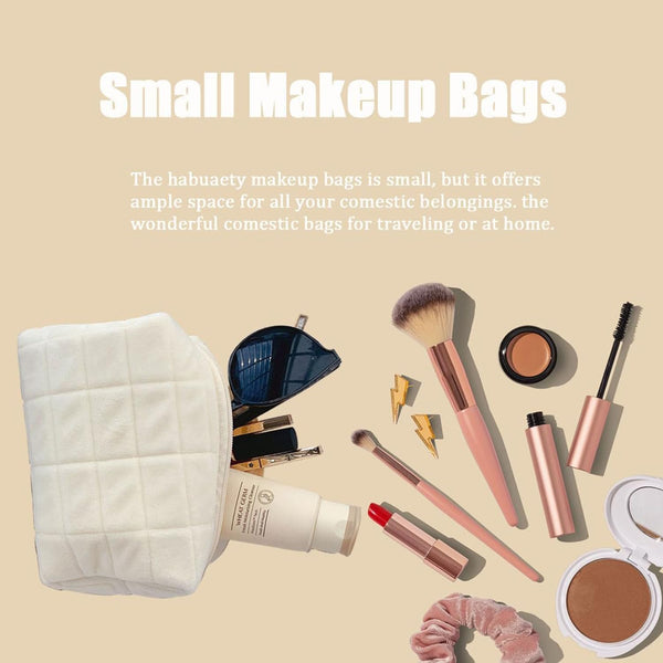 Makeup Cosmetic Bag Small Checkered Pouch Make up Purse Bag Y2K Accessories