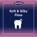 Dentek Comfort Clean Sensitive Gums Floss Picks, Soft & Silky Ribbon, 150 Count, 3 Pack